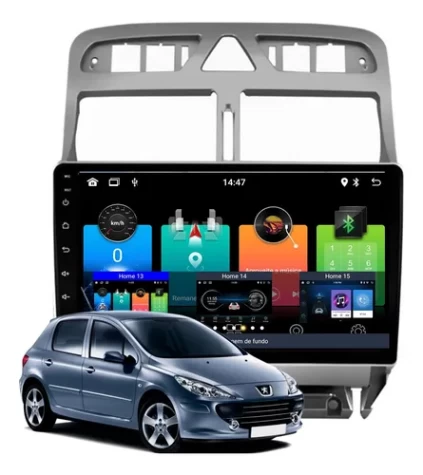 MULTIMEDIA 9" PEUGEOT 307 2002 / 2012 ADAK ANDROID 4CORE + 2GB RAM + 64GB ROM