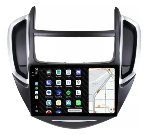 CENTRAL MULTIMIDIA 9" ADAK CHEVROLET TRACKER 2012/2016 ANDROID 4CORE + 2GB RAM + 64GB ROM
