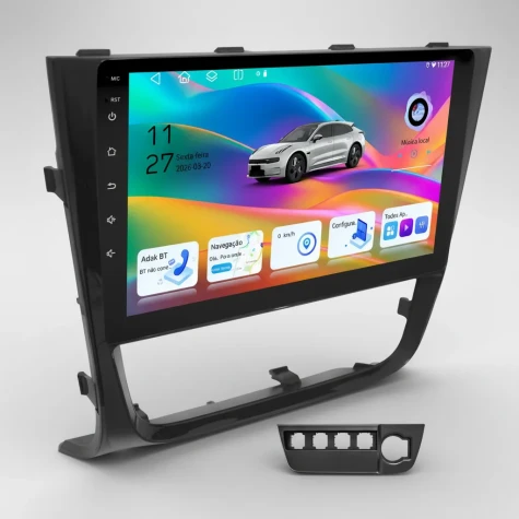 CENTRAL MULTIMIDIA 9" ADAK VOLKSWAGEM GOL G6 ANDROID 8CORE + 6GB RAM + 128GB ROM