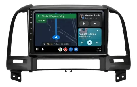 HYUNDAI SANTA FE 2008/2013 KIT STANDARD - CENTRAL MULTIMEDIA 9" ADAK  ANDROID 4CORE + 4GB RAM + 64GB ROM