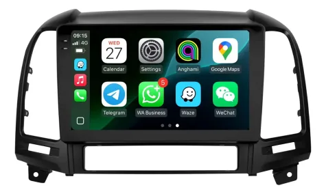 HYUNDAI SANTA FE 2008/2013 KIT PREMIUM - CENTRAL MULTIMEDIA 9" ADAK  ANDROID 8CORE + 4GB RAM + 64GB ROM