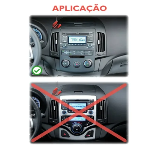 MOLDURA HYUNDAI I30 2008/2013 AR ANALOGICO
