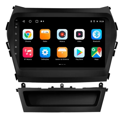 HYUNDAI SANTA FE 2014/2019 KIT PREMIUM - CENTRAL MULTIMEDIA 9" ADAK  ANDROID 8CORE + 4GB RAM + 64GB ROM