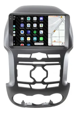 FORD RANGER 2011/2018 KIT STANDARD - CENTRAL MULTIMEDIA 9" ADAK ANDROID 4CORE + 4GB RAM + 64GB ROM