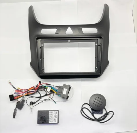 MOLDURA CHEVROLET COBALT 2012/2017 9" NEGRO - GRIS