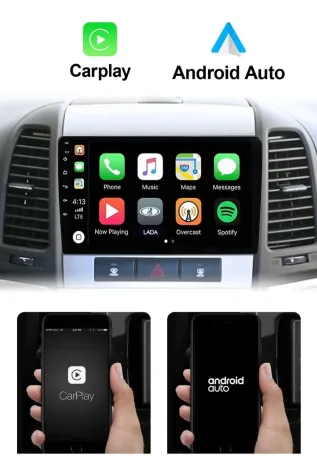 HYUNDAI SANTA FE 2008/2013 KIT STANDARD - CENTRAL MULTIMEDIA 9" ADAK  ANDROID 4CORE + 4GB RAM + 64GB ROM