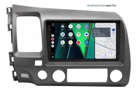 HONDA CIVIC 2008/2011 KIT STANDARD - CENTRAL MULTIMEDIA 9" ADAK ANDROID 4CORE + 4GB RAM + 64GB ROM