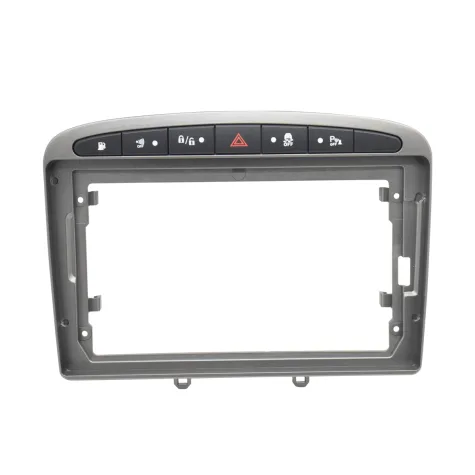 MOLDURA PEUGEOT 308/408 2012/2020 9" NEGRO Y GRIS