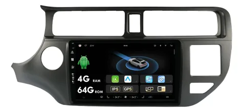 KIA RIO 2012/2017 KIT STANDARD - CENTRAL MULTIMEDIA 9" ADAK ANDROID 4CORE + 4GB RAM + 64GB ROM