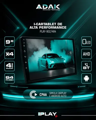 VOLKSWAGEN TIGUAN 2011/2017 KIT STANDARD - CENTRAL MULTIMEDIA 9" ADAK ANDROID 4CORE + 4GB RAM + 64GB ROM