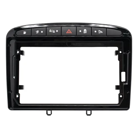 MOLDURA PEUGEOT 308/408 2012/2020 9" NEGRO Y GRIS