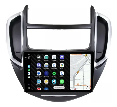 CHEVROLET TRACKER 2012/2016 KIT STANDARD - CENTRAL MULTIMEDIA 9" ADAK ANDROID 4CORE + 4GB RAM + 64GB ROM