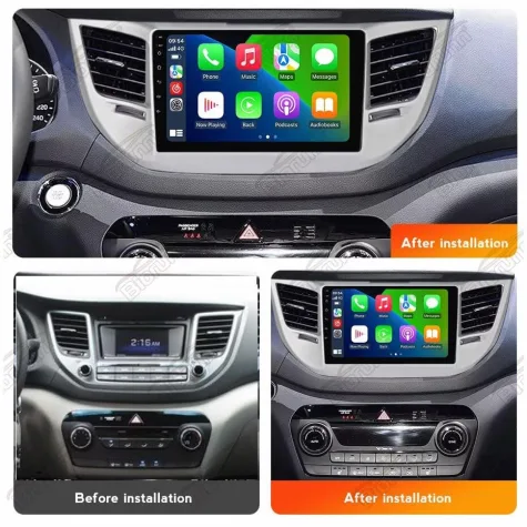 HYUNDAI TUCSON 2016/2019 KIT STANDARD - CENTRAL MULTIMEDIA 9" ADAK ANDROID 4CORE + 4GB RAM + 64GB ROM