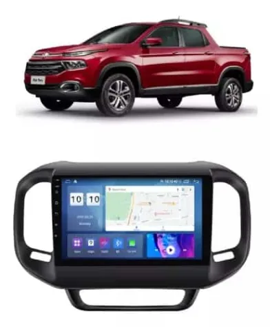 FIAT TORO 2016/2022 KIT STANDARD - CENTRAL MULTIMEDIA 9" ADAK ANDROID 4CORE + 4GB RAM + 64GB ROM