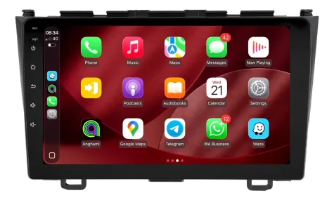 HONDA CRV 2008/2011 KIT STANDARD - CENTRAL MULTIMEDIA 9" ADAK ANDROID 4CORE + 4GB RAM + 64GB ROM