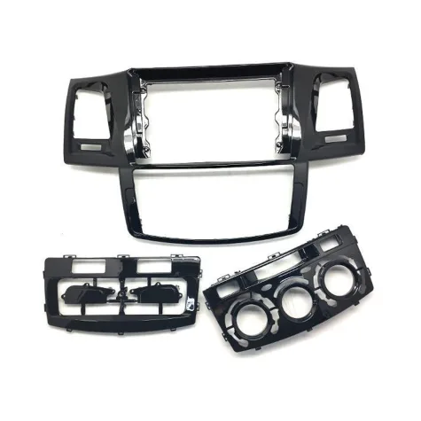 MOLDURA TOYOTA HILUX 2006/2016 BLACK PIANO 9"