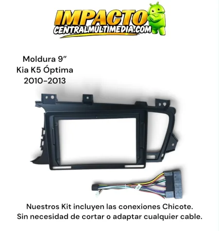 MOLDURA KIA K5 OPTIMA 2010/2013 9"