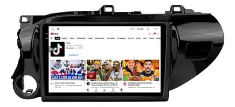 TOYOTA HILUX 2016/2020 KIT STANDARD - CENTRAL MULTIMIDIA 10.1" ADAK ANDROID 4CORE + 2GB RAM + 64GB ROM