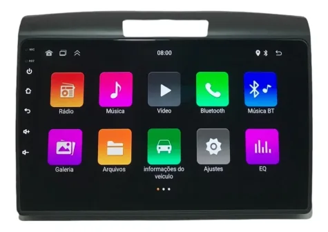 HONDA CRV 2012/2016 KIT STANDARD - CENTRAL MULTIMIDIA 9" ADAK ANDROID 4CORE + 4GB RAM + 64GB ROM
